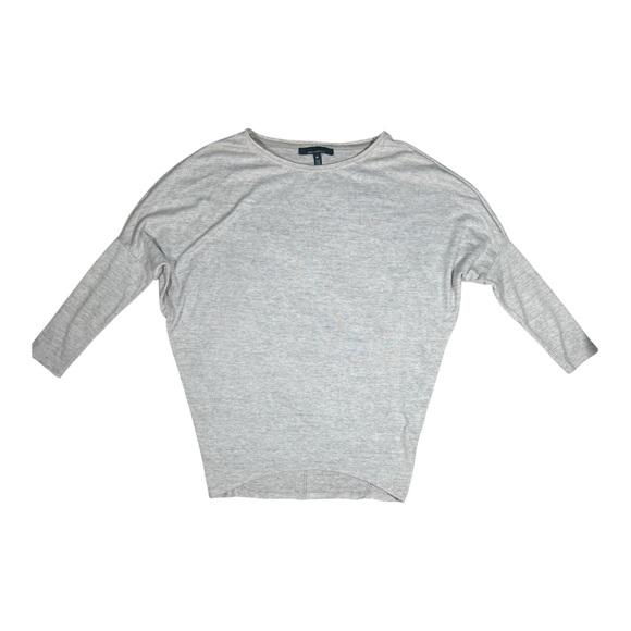 White House Black Market Batwing Blouse Heather Beige Size Extra Small - Picture 6 of 6